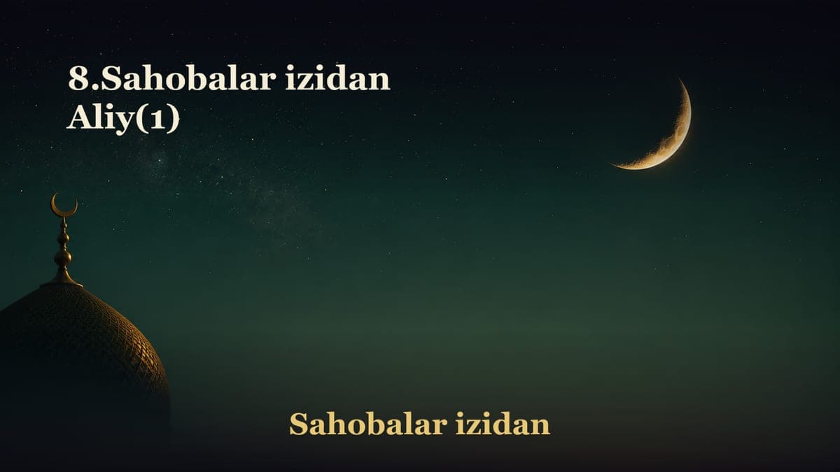 8.Sahobalar izidan Aliy(1)