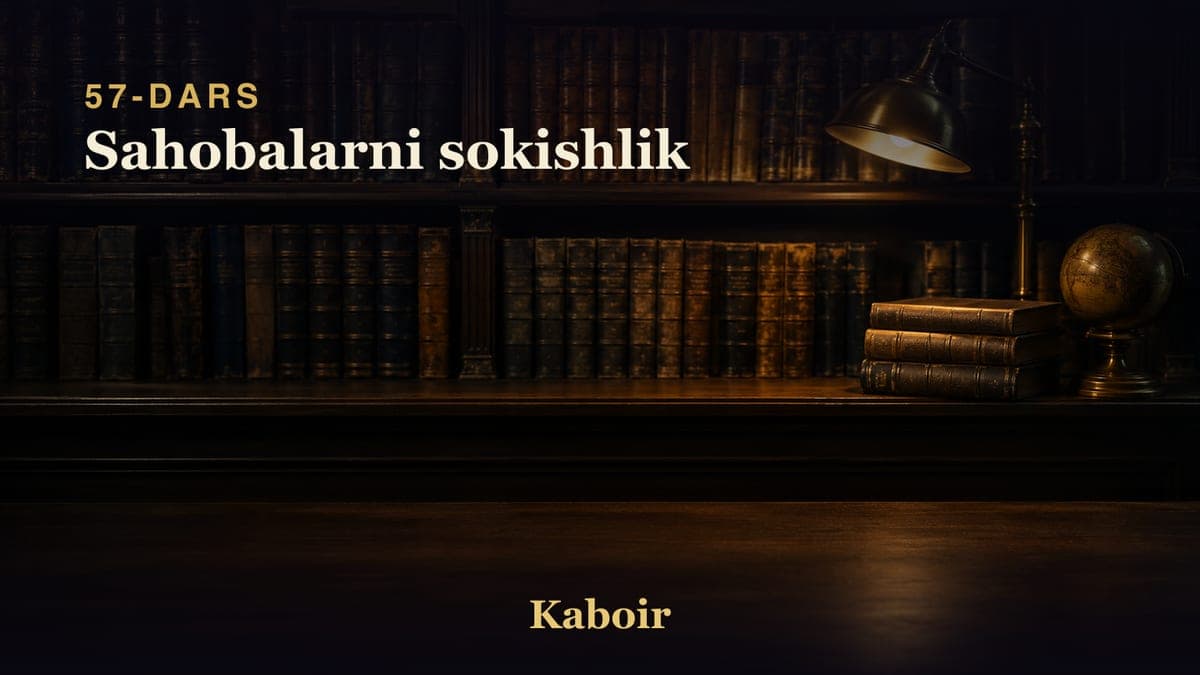 57 Sahobalarni sokishlik