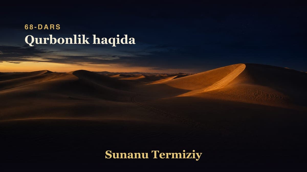 068 Qurbonlik haqida