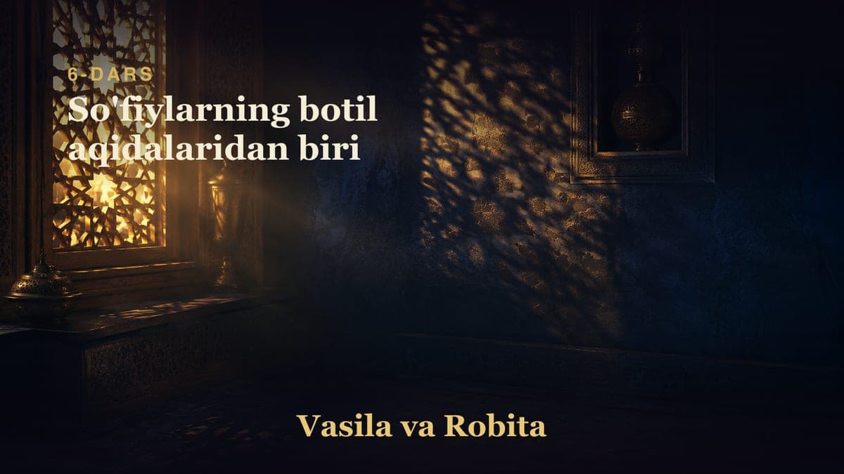 06 So'fiylarning botil aqidalaridan biri