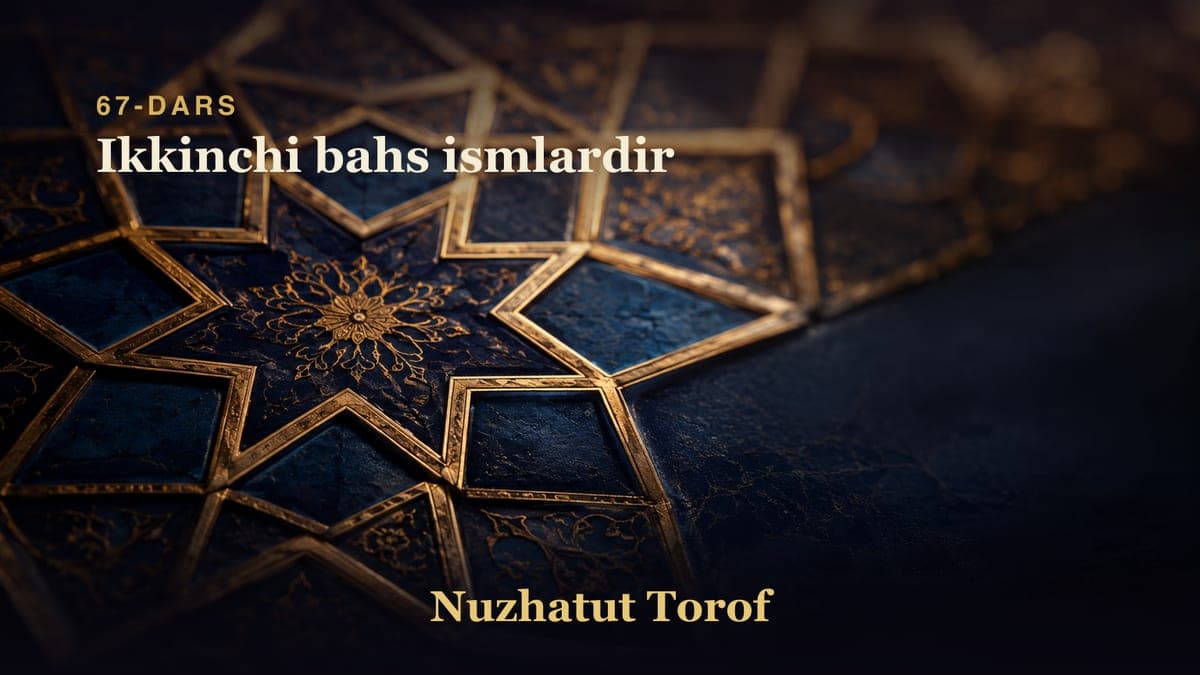 67 Ikkinchi bahs ismlardir