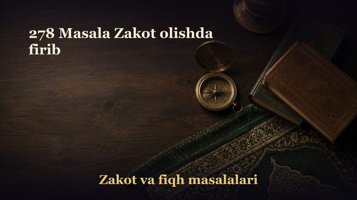 278 Masala Zakot olishda firib