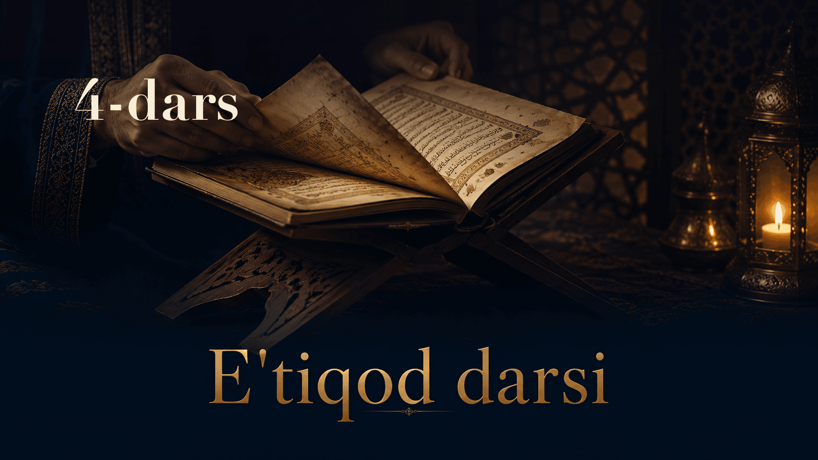 E'tiqod darsi 4-dars | Sunnatga da'vat fazli