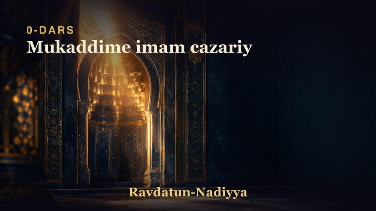 00 Mukaddime imam cazariy