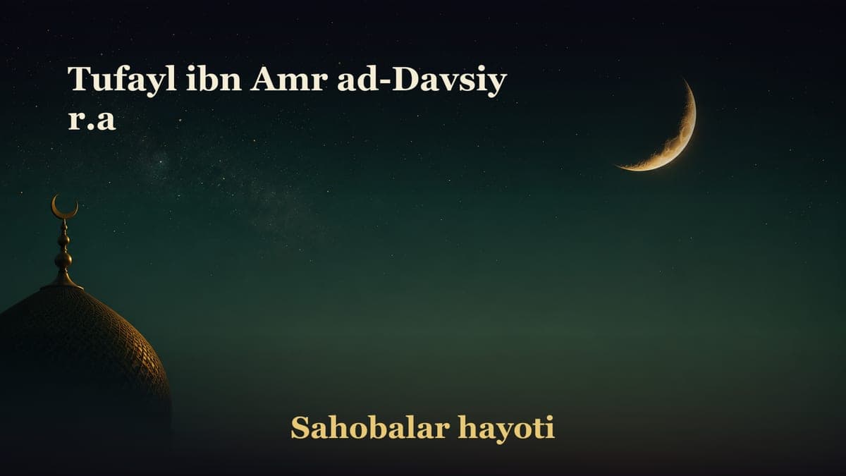 Tufayl ibn Amr ad-Davsiy r.a