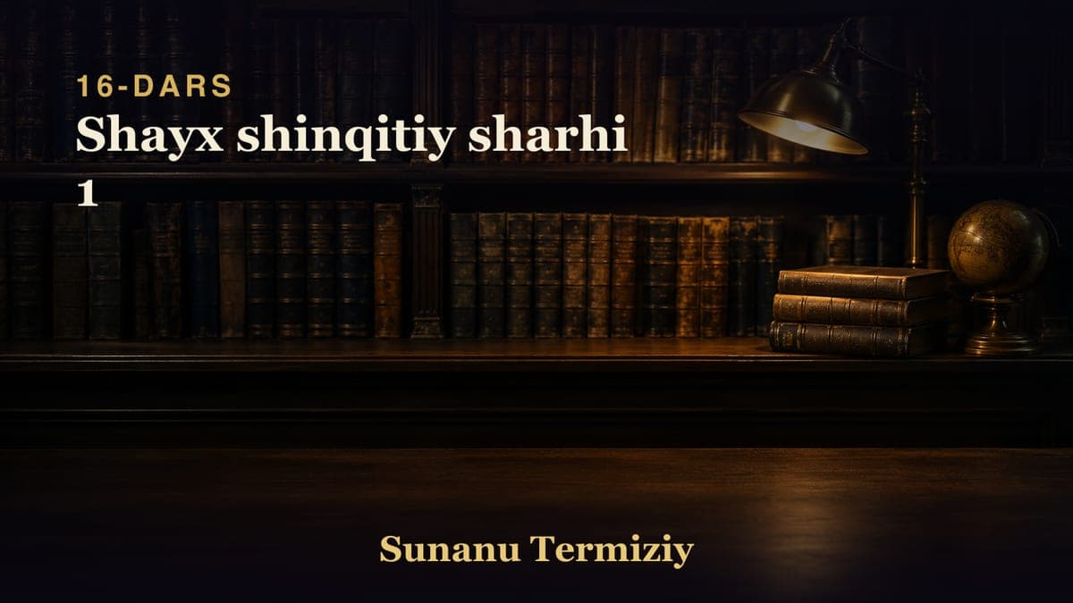 016 Shayx shinqitiy sharhi 1
