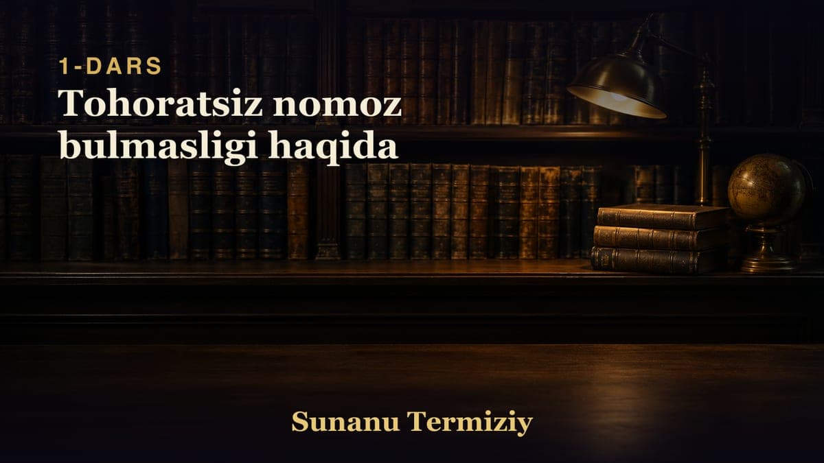 001 Tohoratsiz nomoz bulmasligi haqida