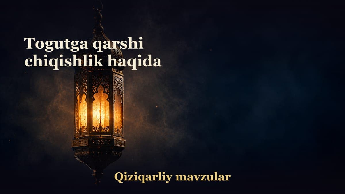 Togutga qarshi chiqishlik haqida