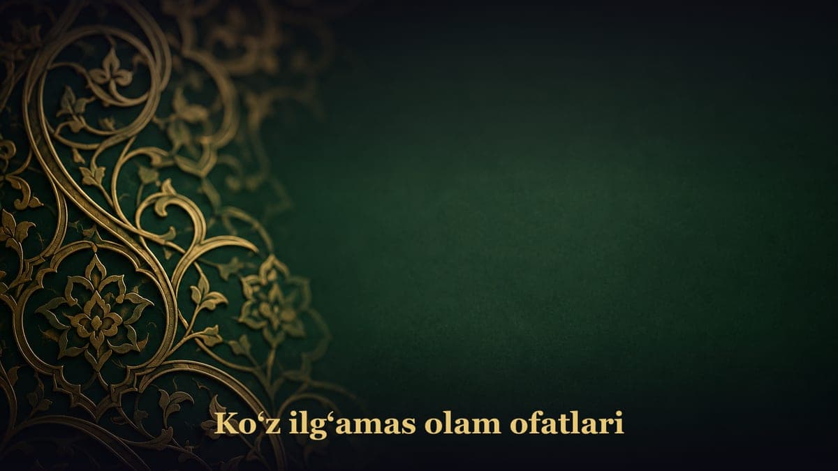 Ko‘z ilg‘amas olam ofatlari