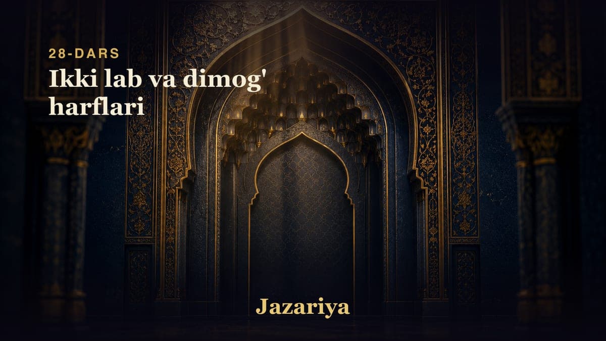 28 Ikki lab va dimog' harflari