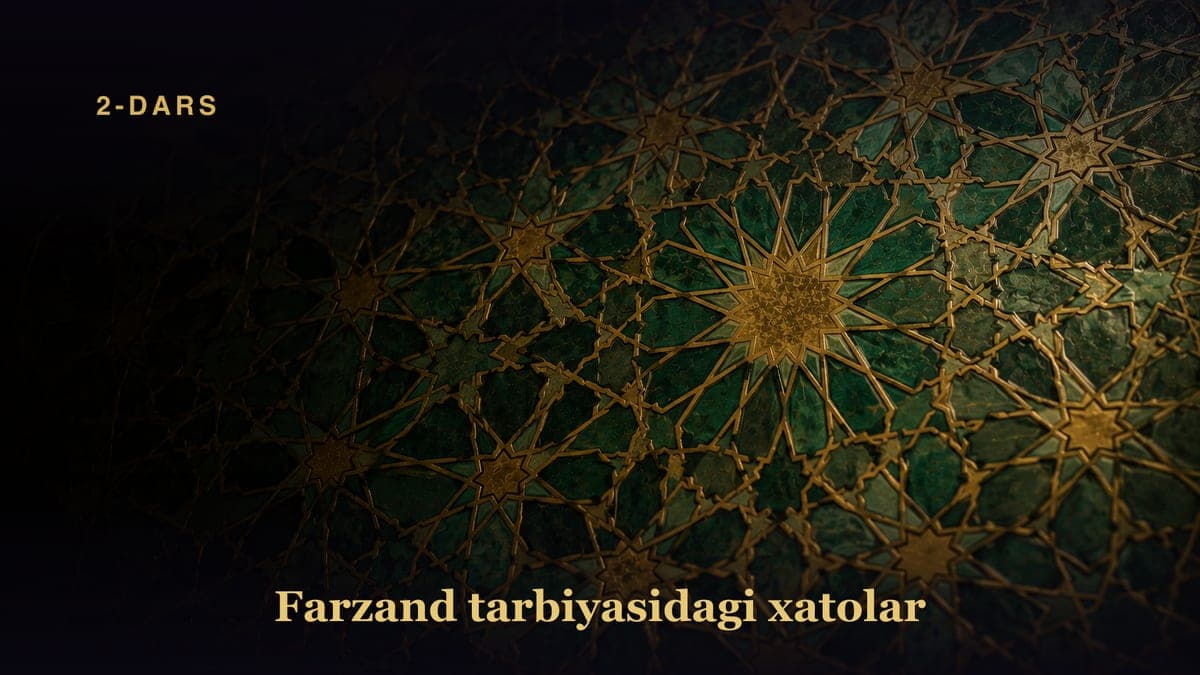 2-dars. Bolalarni o‘zingizdan sovutish yo‘llari