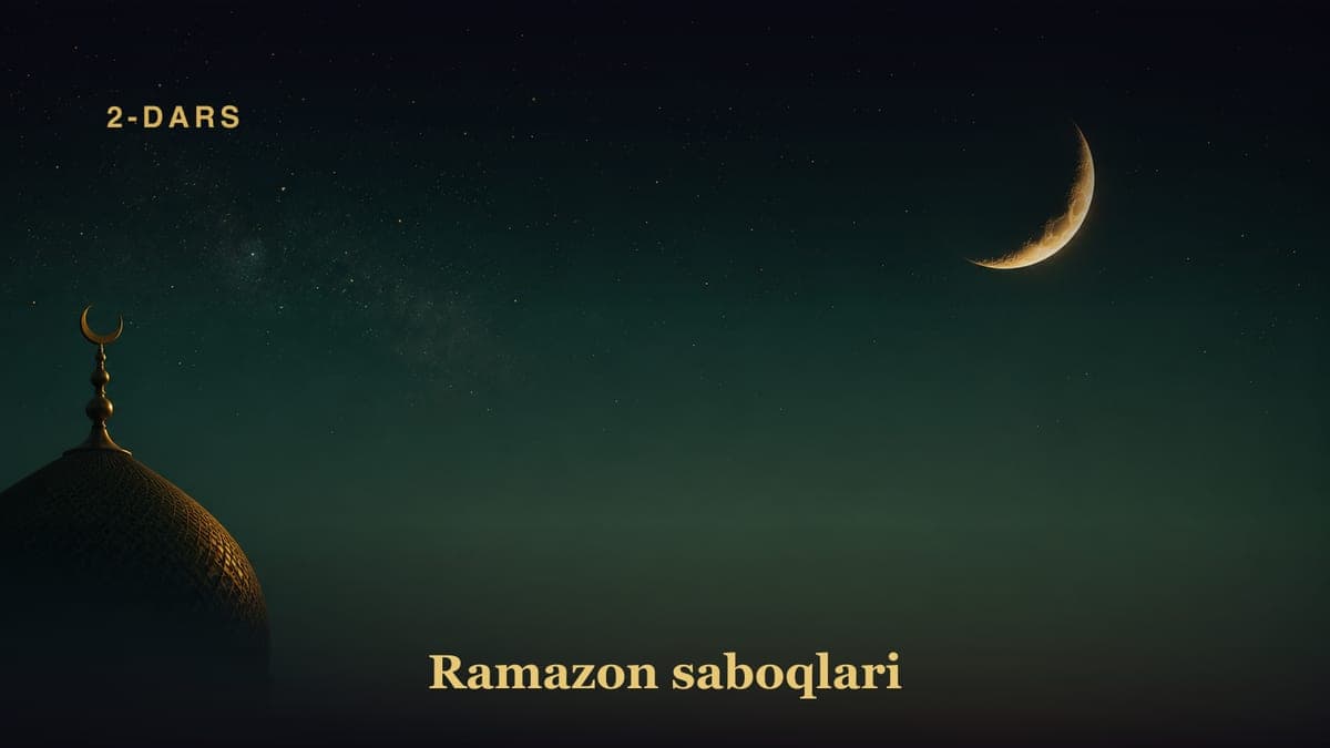 Rahmonning ahli iymonga nidosi 2-dars Yaxshilab eshiting, ey ahli iymon, Sizga nido qilur Rabbingiz Rahmon. Bir…