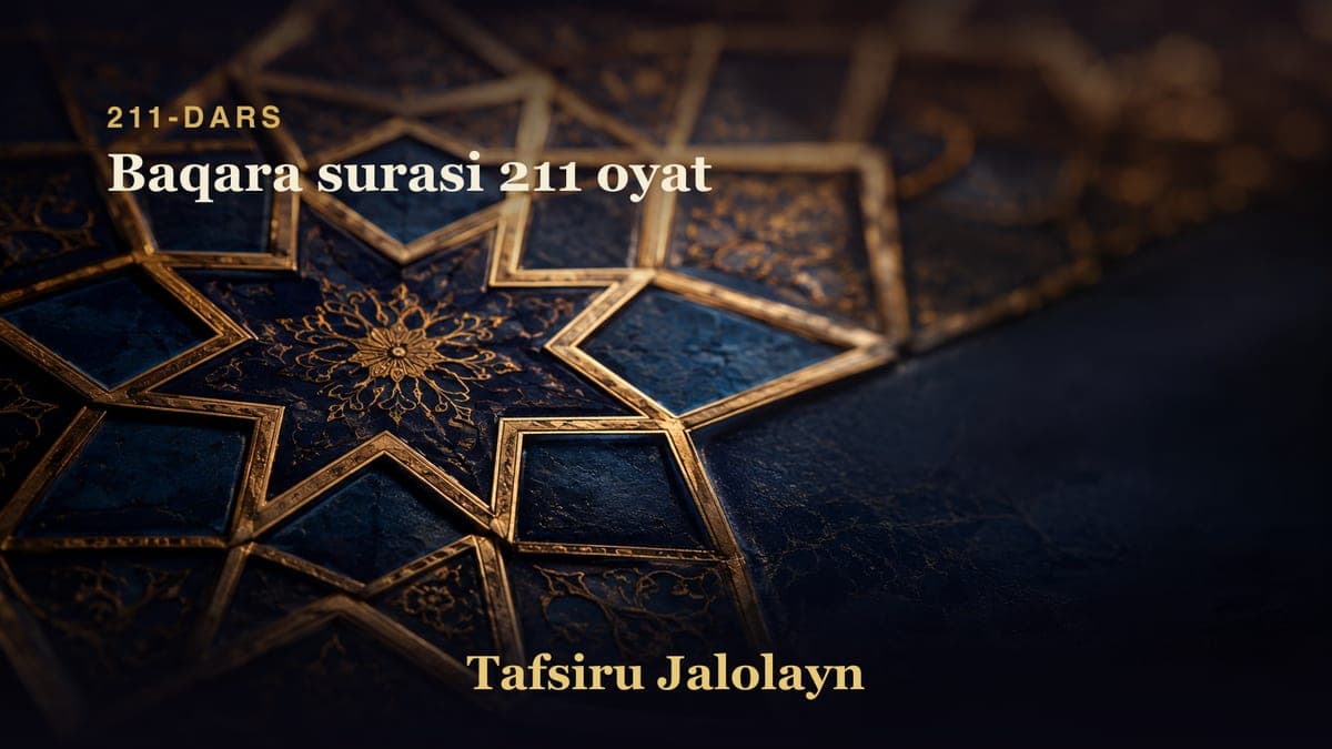 211 Baqara surasi 211 oyat