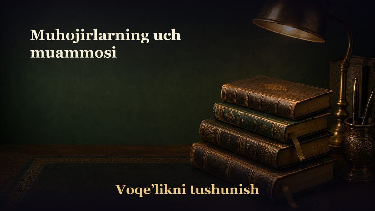Muhojirlarning uch muammosi