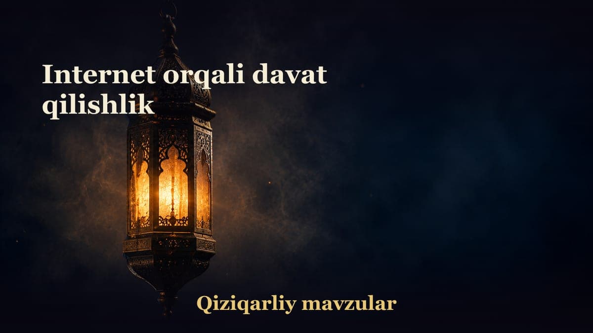 Internet orqali davat qilishlik