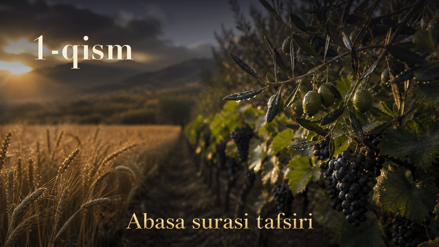 Qur'oni karim tafsiri 41-dars | Abasa surasi tafsiri (1-qism)