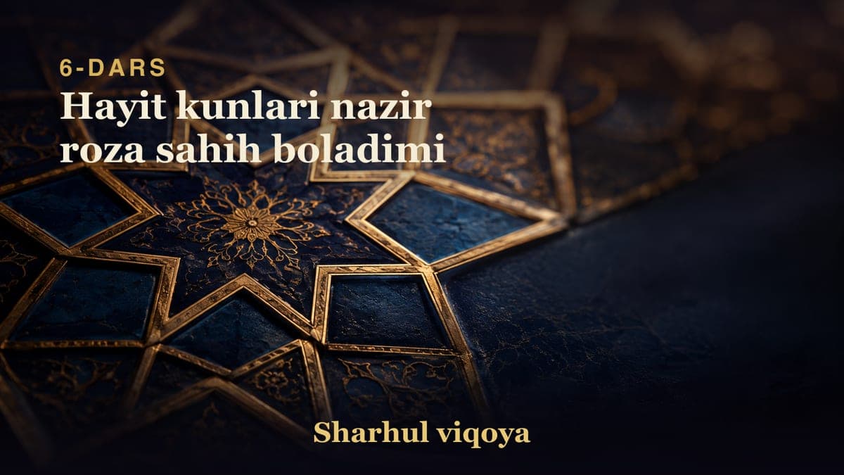 6 Hayit kunlari nazir roza sahih boladimi