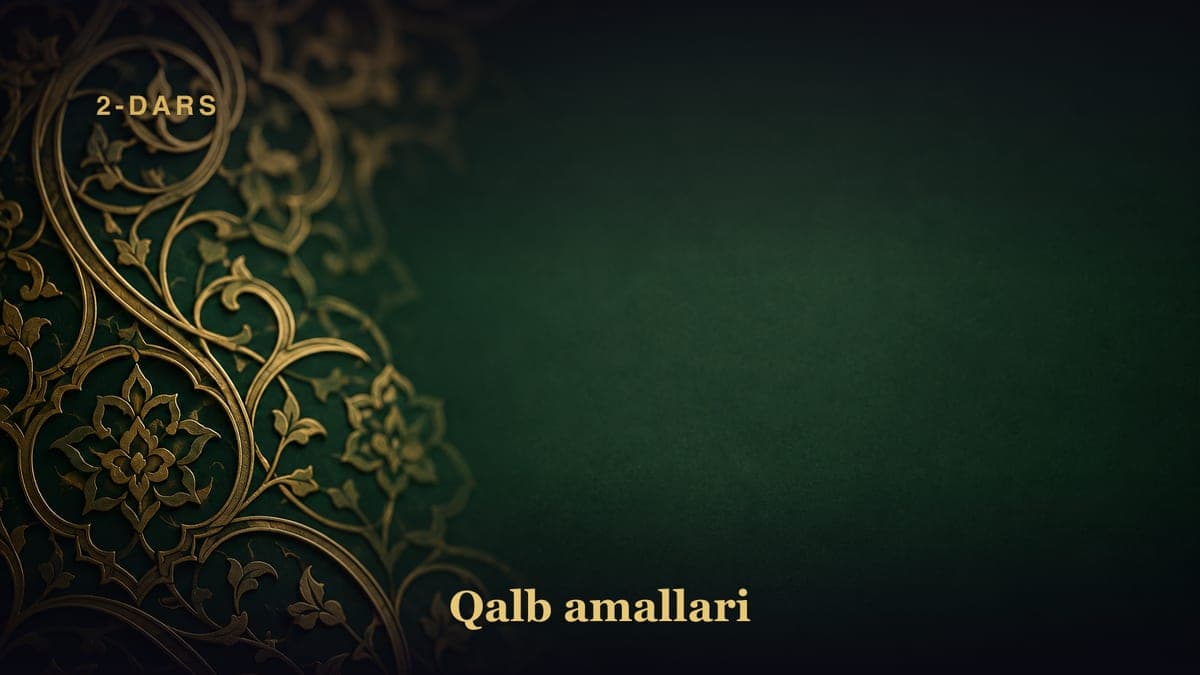 2-dars. Muqaddima (davomi)