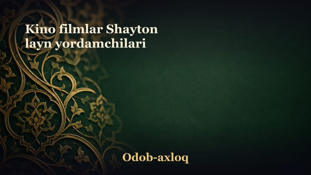Kino filmlar Shayton layn yordamchilari