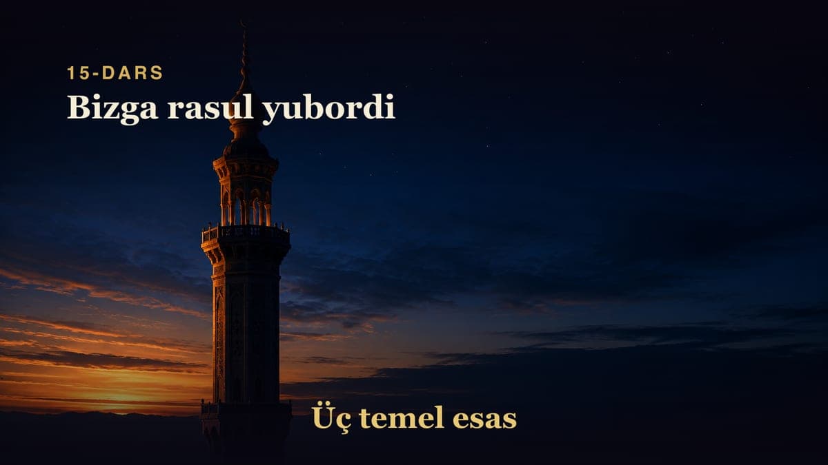 15 Bizga rasul yubordi