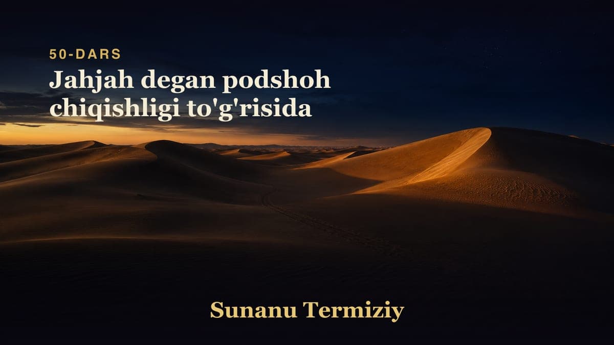 50 Jahjah degan podshoh chiqishligi to'g'risida