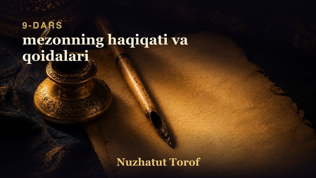 09 mezonning haqiqati va qoidalari