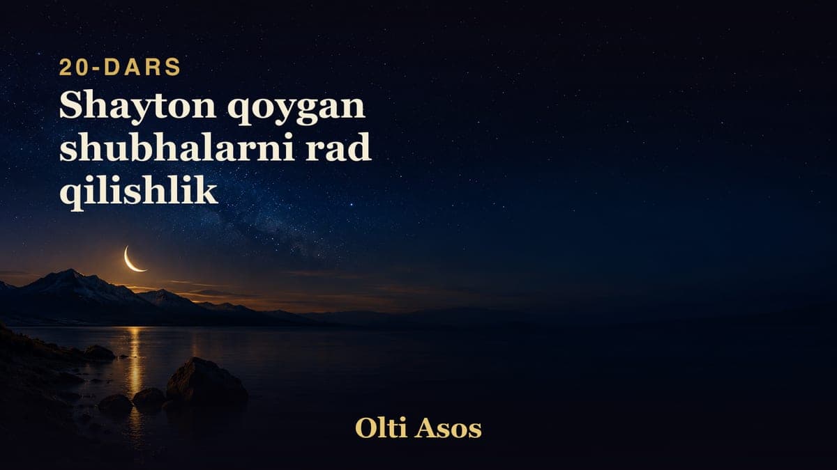 20 Shayton qoygan shubhalarni rad qilishlik