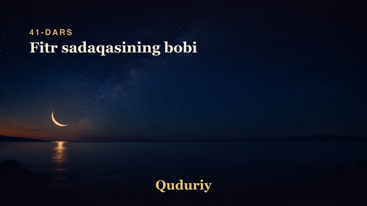 41 Fitr sadaqasining bobi