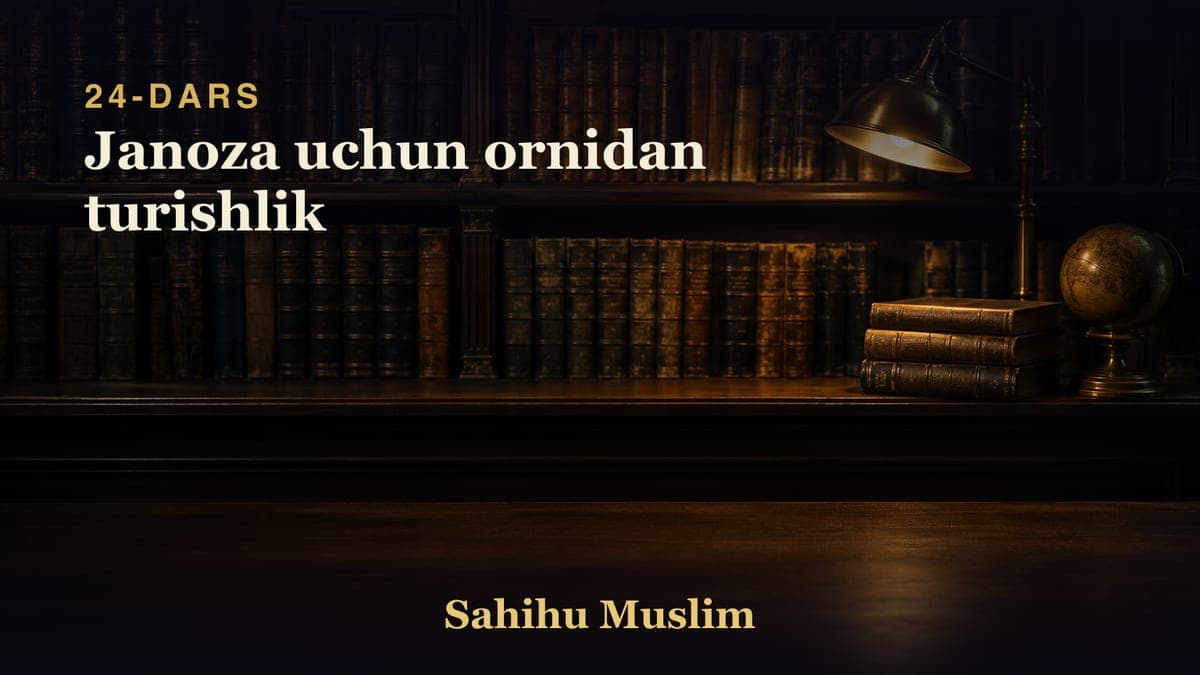 24 Janoza uchun ornidan turishlik