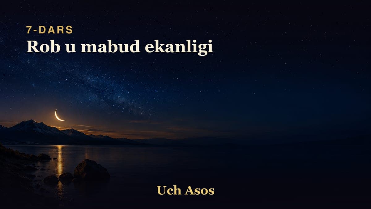 07 Rob u mabud ekanligi