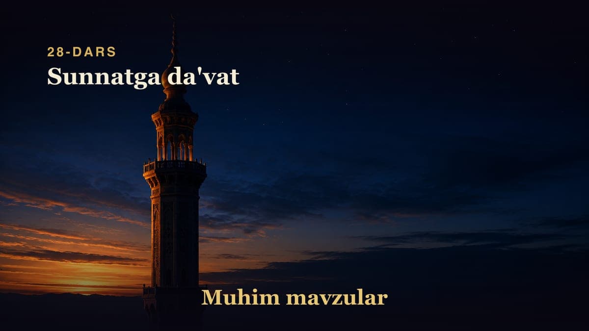 28 Sunnatga da'vat