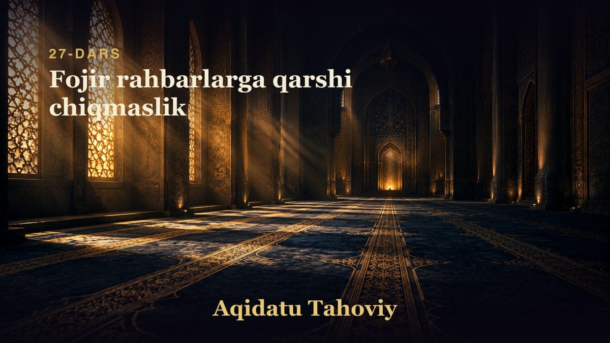 27 Fojir rahbarlarga qarshi chiqmaslik