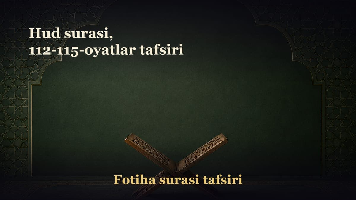 Hud surasi, 112-115-oyatlar tafsiri
