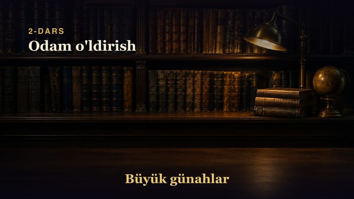 02 Odam o'ldirish