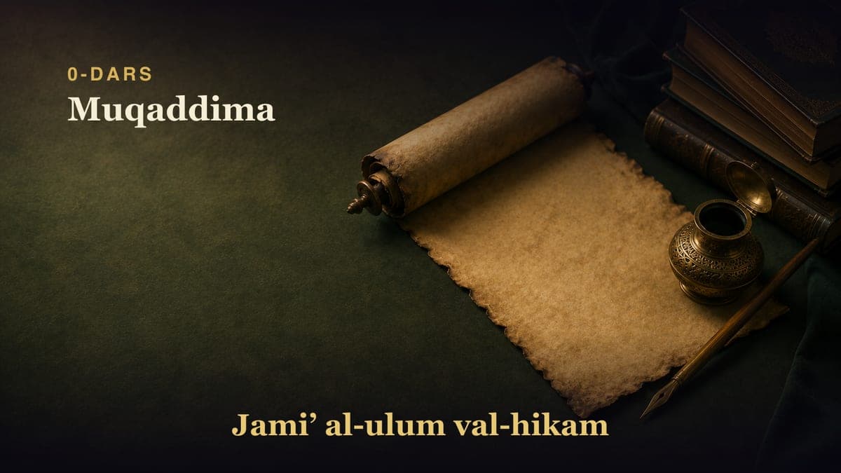 0-dars: Muqaddima