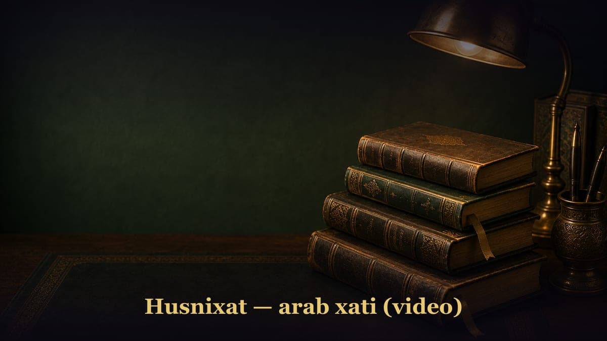 Husnixat — arab xati (video)