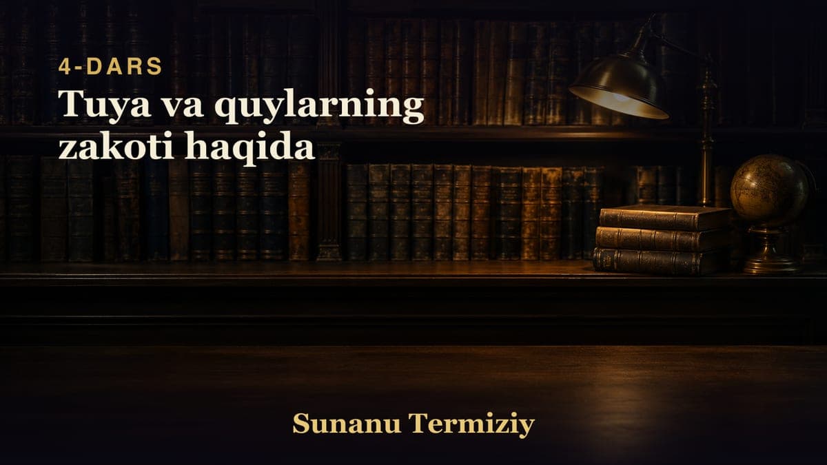 04 Tuya va quylarning zakoti haqida