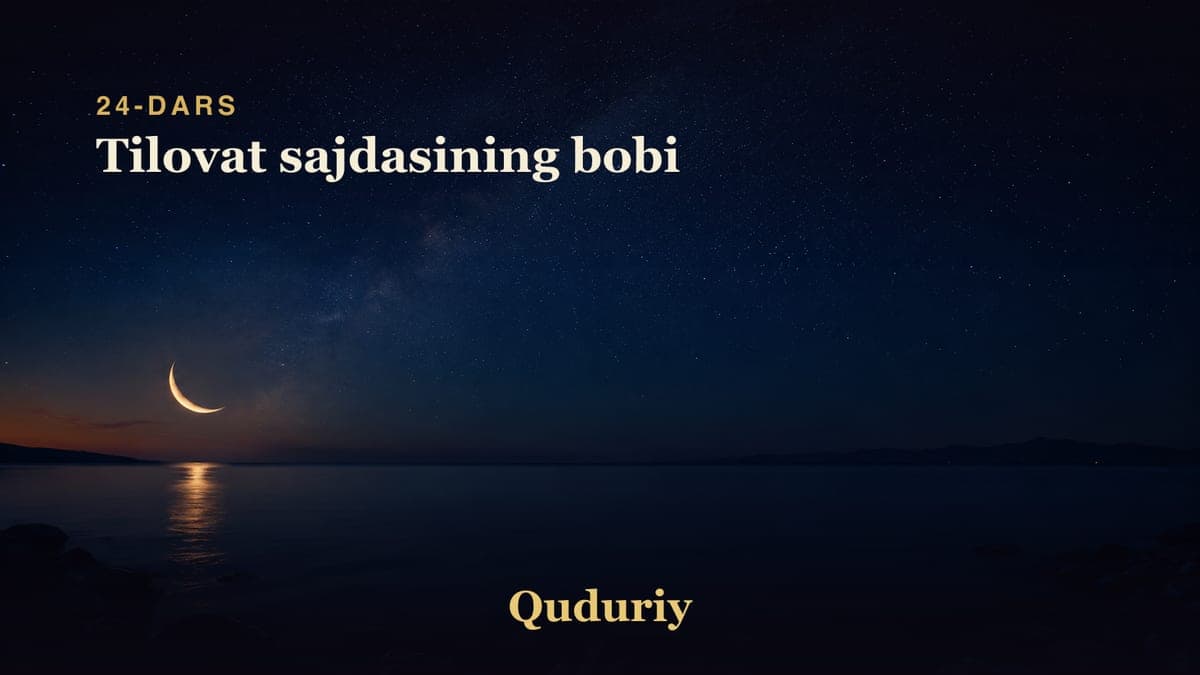 24 Tilovat sajdasining bobi