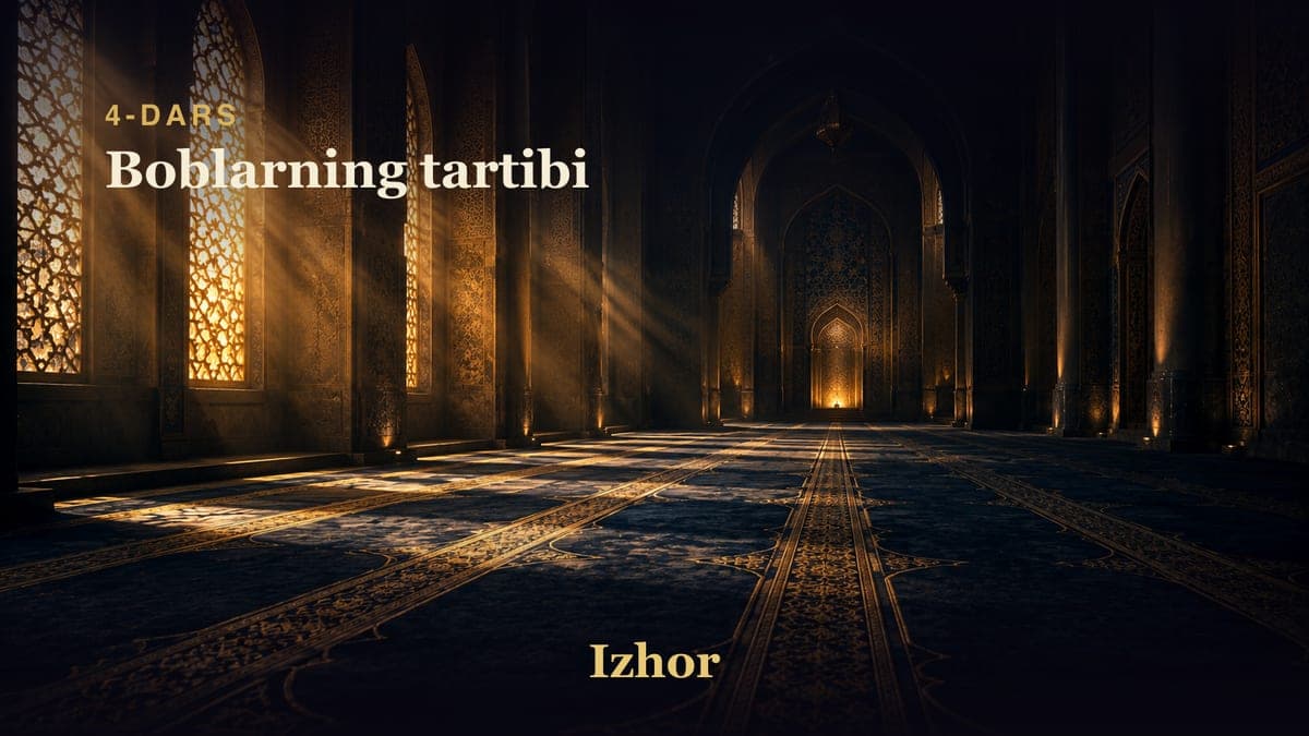 04 Boblarning tartibi