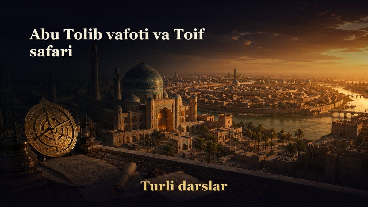 6-dars. Abu Tolib vafoti va Toif safari