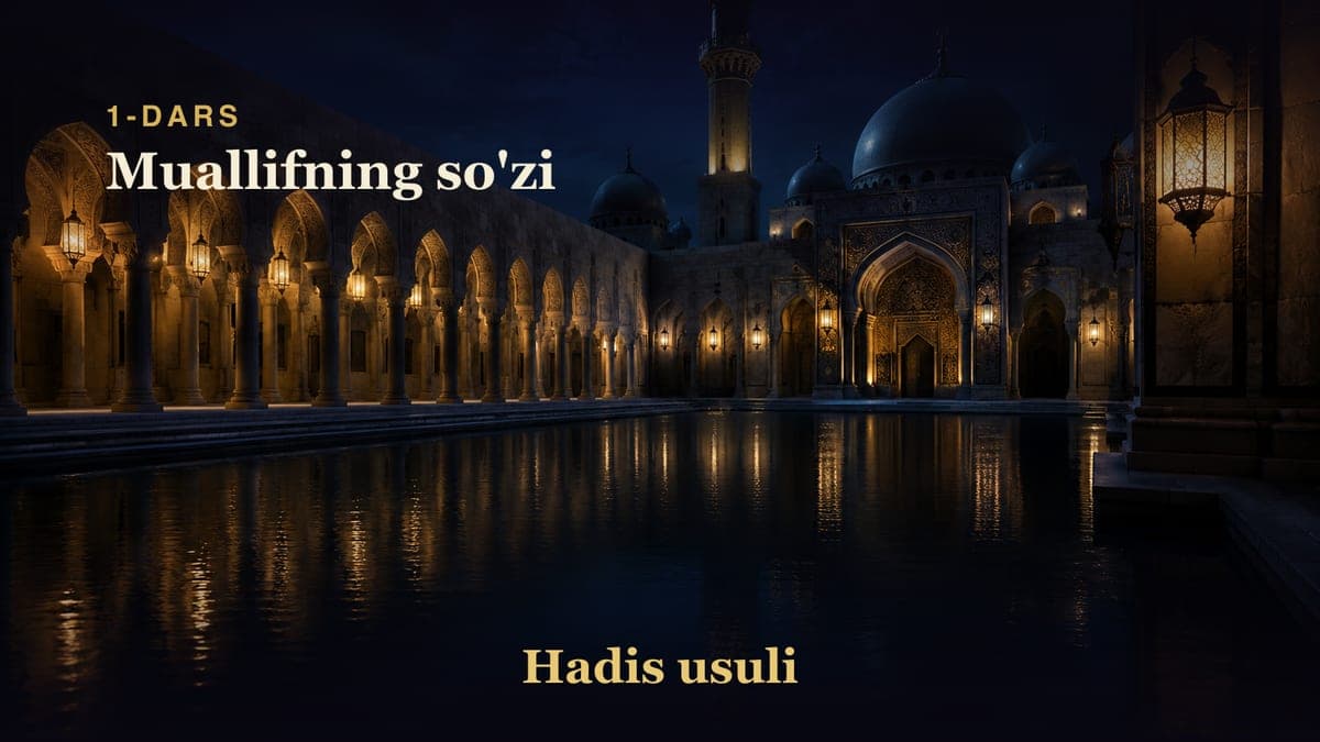 1 Muallifning so'zi