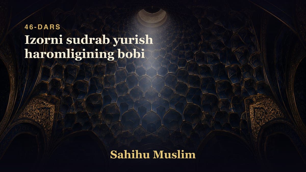46 Izorni sudrab yurish haromligining bobi