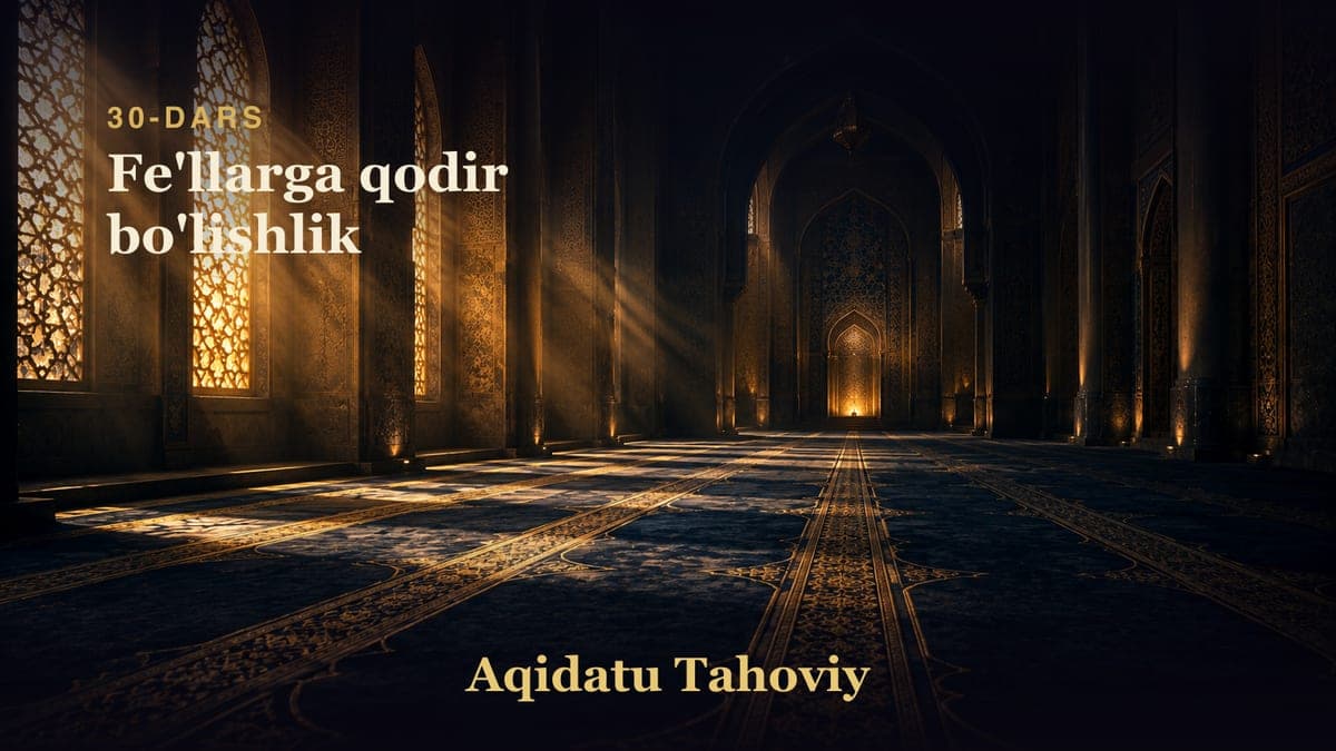 30 Fe'llarga qodir bo'lishlik