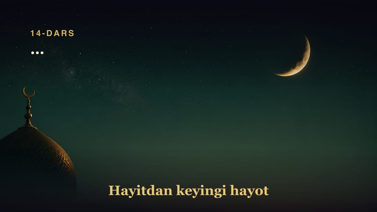 14-dars. Hayot saboqlari. 7-qism. Hokim va Arizachi ayol. Muqoyasa uchun mavzu. Ma’ruzada tilga olingan nuqtalar:…