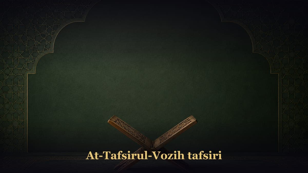 At-Tafsirul-Vozih tafsiri