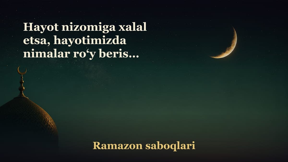 Hayot nizomiga xalal etsa, hayotimizda nimalar ro‘y berishi mumkin? Ko‘pchilikning xayoliga kelmagan halokatli…