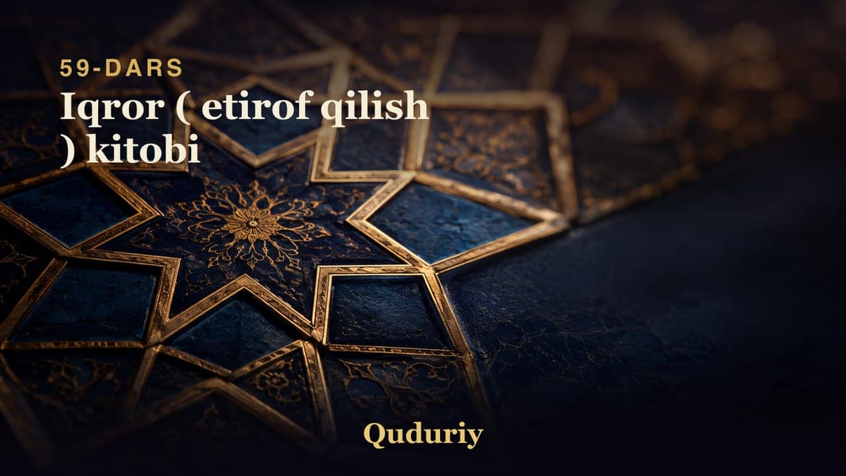 59 Iqror ( etirof qilish ) kitobi