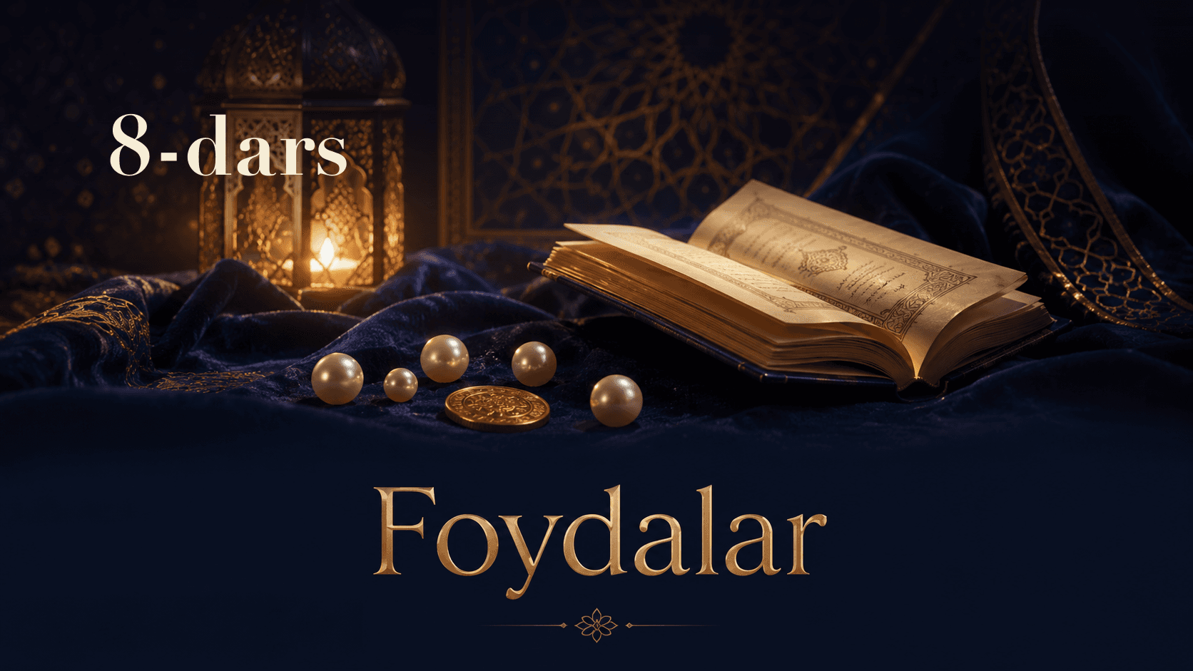 Foydalar 8-dars | Najot topgan toifa haqida