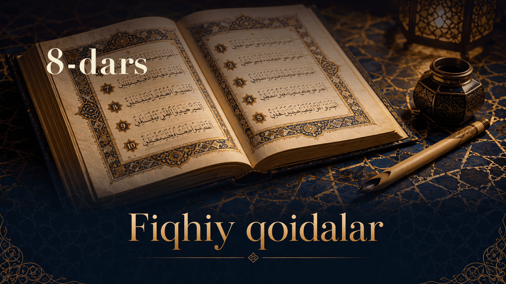 Fiqhiy qoidalar 8-dars