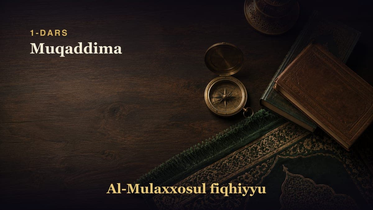 1-dars: Muqaddima